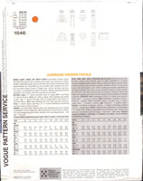 Vogue Career Wardrobe 1546 Tamotsu Jacket, Sleeveless Dress, Top, Skirt & Tapered Pants, Uncut, Factory Folded Sewing Pattern Size 6-10