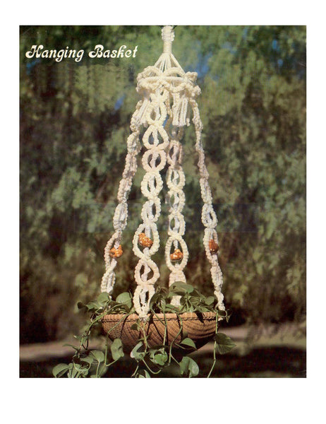 step by step 70's macrame plant hanger Vintage 70s Macrame "Hanging Basket" Plant Hanger Pattern Instant Down – Patterns Central