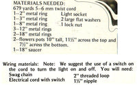 Vintage 70s Macrame "Morrish Light" Display Hanger Pattern Instant Download PDF 2 + 2 pages