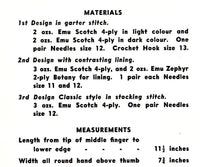 Emu 82 Three 50s Knitted Glove Patterns Instant Download PDF 4 pages