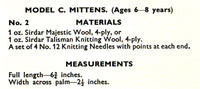 Sirdar 588 Eight 50s Knitting Patterns For Children's Mittens And Gloves Instant Download PDF 8 pages