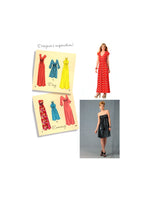 Simplicity 1804 Day or Evening Dress in Two Lengths with Neckline and Sleeve Variations, Uncut, Factory Folded, Sewing Pattern Size 6-14