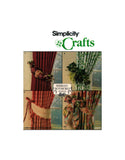 Simplicity Crafts 8522 Shirley Botsford Design Curtain Tiebacks in Eleven Style Variations, Uncut, Factory Folded, Sewing Pattern