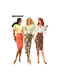 Butterick 4745 Wrap Skirt in Two Lengths with Tie Ends or Waistband Hook/Eye Closure, Uncut, Factory Folded, Sewing Pattern Size 12-14-16