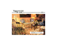 Vogue For Living 1711 Home Furnishing: Tailored Sofa, Ottoman, Chair, Cushion Covers, Uncut, Factory Folded, Sewing Pattern