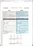 Butterick 4798 Lined Skirts with Ruffle Variations, Uncut, Factory Folded Sewing Pattern Size 6-12