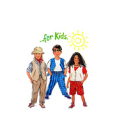 New Look 6370 Childrens' Trousers or Shorts and Waistcoats or Vests, Uncut, Factory Folded Sewing Pattern Multi Size 3-8 child