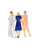 Vogue 8229 Loose Fitting, Blouson Dress with Flared Skirt in Two Lengths, Uncut, Factory Folded Sewing Pattern Size 14