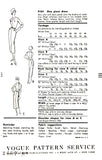 50s Dress with Slim Skirt, Shaped Neckline and Three Sleeve Lengths, Bust 36 Hip 38, Vogue 9104, Vintage Sewing Pattern Reproduction