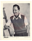 Lincoln 705 - 50s Knitting Patterns for Men's Pullovers, Waistcoats and Vests Instant Download PDF 16 pages