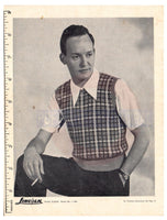 Lincoln 705 - 50s Knitting Patterns for Men's Pullovers, Waistcoats and Vests Instant Download PDF 16 pages