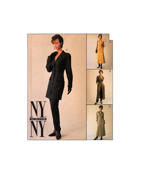 McCall's 9075 NYNY Collection Jacket, Dress and Pants, Uncut, Factory Folded, Sewing Pattern, Size 10-12-14
