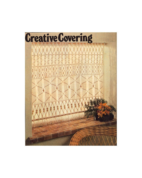 Vintage 70s "Creative Covering" Macrame Curtain Pattern Instant Download PDF 2 pages