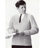 Patons 721 - 60s Knitting Patterns for Men's Jumpers, Pullovers, Jackets, Shirt Instant Download PDF 20 pages