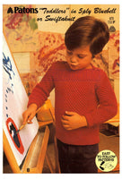 Patons 673 - Eight Knitting Patterns for Toddler's Cardigans, Jumpers and Dress Download PDF 20 pages