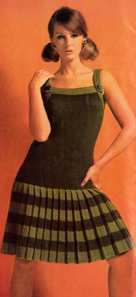 Plaid Pinafore Dress big Pockets Dungaree Skirt Vintage Makes 1940s waist  27.5 - Etsy