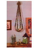 Vintage 70s Macrame "Aquitaine" Display Hanger Pattern Instant Download PDF 2 + 2 pages