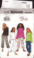 Butterick 3548 Girls' Tops and Pants, Uncut, Factory Folded, Sewing Pattern,Multi Plus Size 8.5 to 16.5