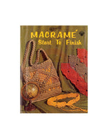 Macramé Start To Finish - Vintage 70s Macrame Primer with Patterns Instant Download PDF 24 pages
