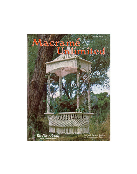 Macramé Unlimited - 22 Vintage 70s Macrame Patterns Instant Download PDF 24 pages