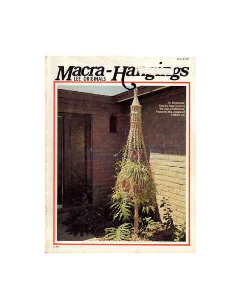 Macra-Hangings - Vintage 70s Macrame Guide With Patterns PDF 24 pages