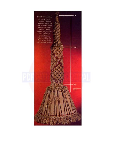 Vintage 70s "Loralai Hanger" Hanger Pattern Instant Download PDF 2 + 11 pages