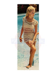 Vintage 1960s Crocheted See-through Tube Top Bust Size 31"-40" Instant Download PDF 5 pages