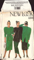 New Look 6848 Dolman Sleeve Jacket, Skirt and Belt, Uncut, Factory Folded, Sewing Pattern, Multi Size 8-18