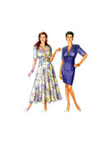 New Look 6701 High Waisted Dress with Long Flared or Short Straight Skirt, Uncut, Factory Folded, Sewing Pattern, Multi Size 8-18