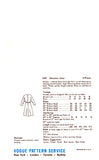 60s Dolman Sleeved, Slightly Blouson Dress, Bust 34 Hip 36, Vogue 6549 Sewing Pattern Reproduction