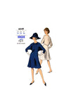60s Dolman Sleeved, Slightly Blouson Dress, Bust 34 Hip 36, Vogue 6549 Sewing Pattern Reproduction
