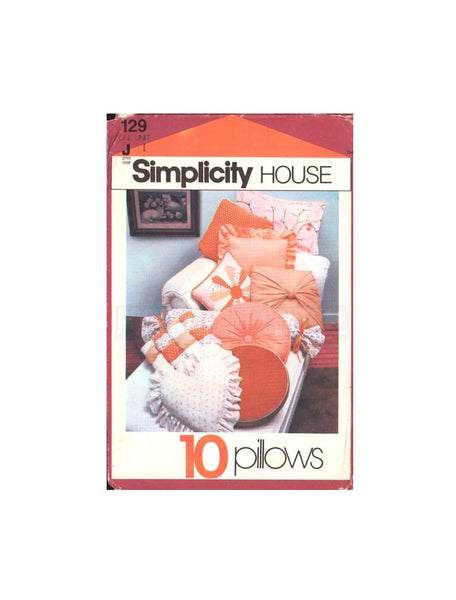 Simplicity House Pattern 129 - Instruction Cards For 10 Pillows Instant Download PDF 16 pages
