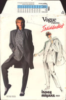 Vogue Individualist 1664 Issey Miyake Jacket, Shirt and Pants, Uncut, Factory Folded, Sewing Pattern Size 10
