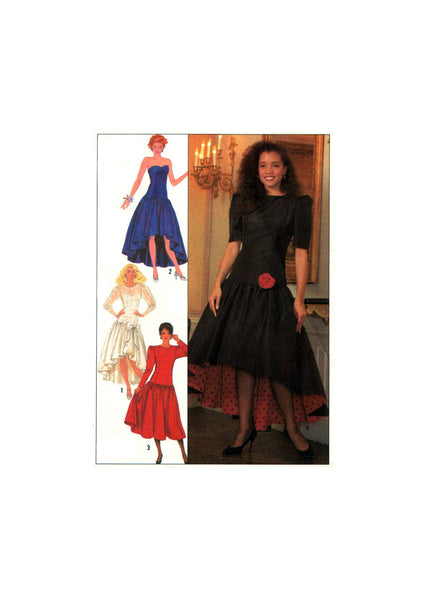 Simplicity 9451 Drop Waist Dress with Gathered Skirt, Sleeveless and Sleeve Variations, Uncut, F/Folded Sewing Pattern Size 6-10 or 12-16
