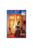 Burda 1600 Curtains, Tiebacks, Cushion and Tablecloth, Uncut, Factory Folded, Sewing Pattern