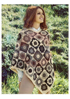 Vintage 1960s Pattern For Crocheted Icelandic Poncho "Grimsvotn" Instant Download PDF 2.5 pages