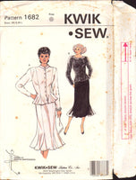 Kwik Sew 1682 Six Panel Gusseted Skirt and Top, Uncut, Factory Folded Sewing Pattern Multi Size XS-L