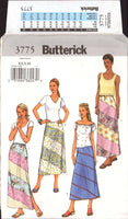 Butterick 3755 A-line Skirt in Two Lengths, Uncut, Factory Folded Sewing Pattern Multi Size 6-14
