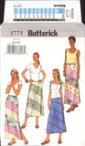 Butterick 3755 A-line Skirt in Two Lengths, Uncut, Factory Folded Sewing Pattern Multi Size 6-14