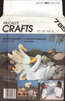 McCall's 2136  The Stuffed Menagerie: Swan, Lamb, Duck, Pig and Penguin Soft Toys, Uncut, Factory Folded Sewing Pattern