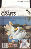 McCall's 2136  The Stuffed Menagerie: Swan, Lamb, Duck, Pig and Penguin Soft Toys, Uncut, Factory Folded Sewing Pattern