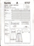 Burda 9757 Sewing Pattern Skirt Sizes 2-8 Uncut Factory Folded