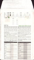 Vogue 9574 Sewing Pattern Jacket Skirt Pants Sizes 8-10-12 Uncut Factory Folded