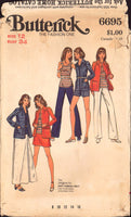 Butterick 6695 Shirt, Top, Pants, Shorts and Skirt in Two Lengths, Uncut, Factory Folded Sewing Pattern Size 12 Bust 34