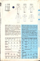 Vogue 7039 Close Fitting Dolman Sleeve Dress with Mock Front Tuck, Uncut, Factory Folded Sewing Pattern Size 12