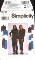 Simplicity 8398 Sewing Pattern Women's Jacket Vest Skirt Pants Size 8-10-12 Uncut Factory Folded