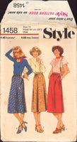 Style 1458 Sewing Pattern Skirt Size 10 Uncut Factory Folded