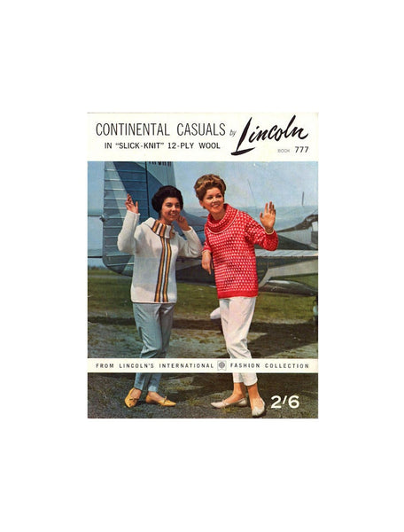 Lincoln 777 - 60s Knitting Patterns for Women's Sweaters Instant Download PDF 20 pages