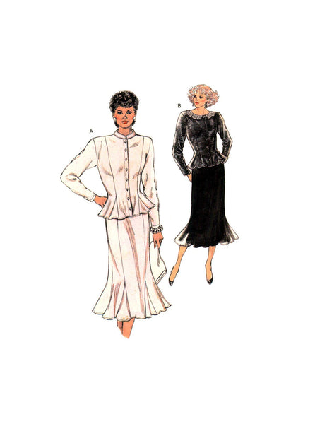 Kwik Sew 1682 Six Panel Gusseted Skirt and Top, Uncut, Factory Folded Sewing Pattern Multi Size XS-L