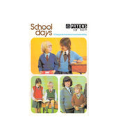 Patons 471 Schooldays - Nine 70s Knitting Patterns for Children's School Clothes Instant Download PDF 20 pages